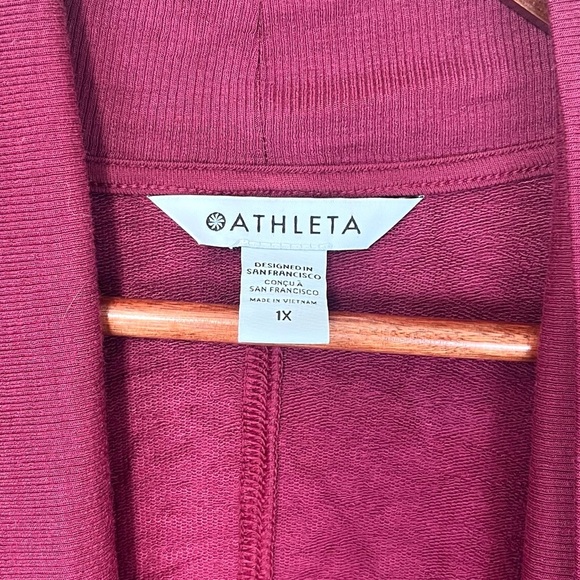 Athleta Pranayama Wrap Cardigan Open Front Sweater NWT Size 1X - Picture 4 of 14